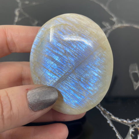 Moonstone: Palm Stone - 1 pc