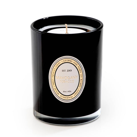 Candle: Mahogany Tobacco, 15 oz. Glass