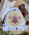 DIY Stitch Kit: Winking Bee Embroidery Kit