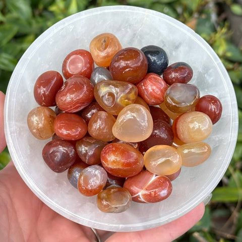Carnelian: Small Tumbles - 1/2lb bag
