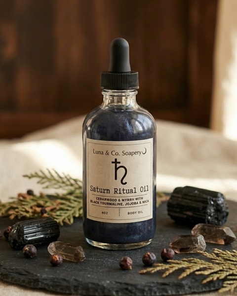 Saturn Ritual Body Oil (Grounding + Deeper Connection)