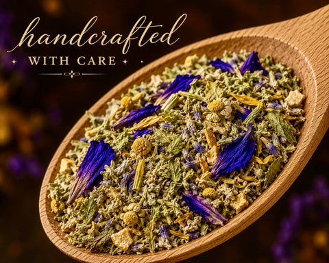 Tea: Lucid Dream Herbal Tea, Mugwort, Blue Lotus for Dreamwork & Mindful Sleep