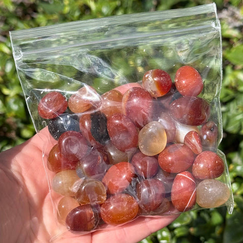 Carnelian: Small Tumbles - 1/2lb bag