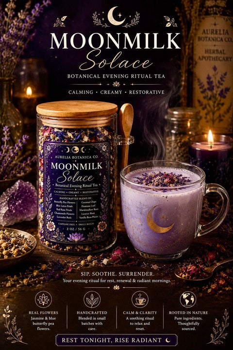 Tea: Moonmilk Solace, Blue Lotus & Damiana for Nighttime Euphoria