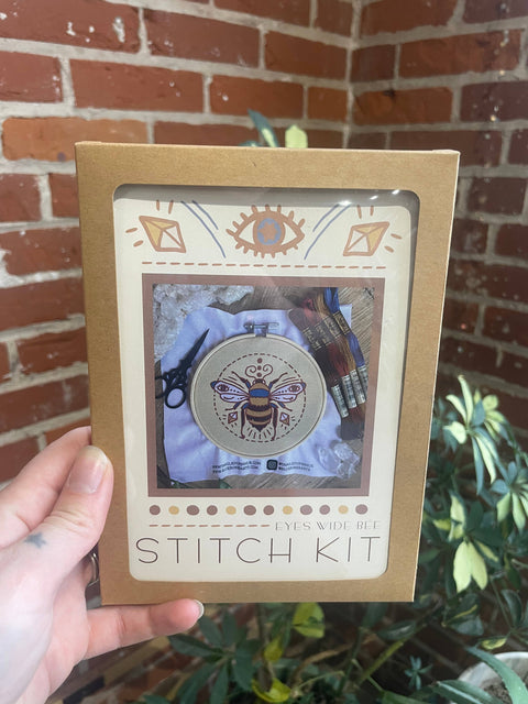 DIY Stitch Kit: Winking Bee Embroidery Kit