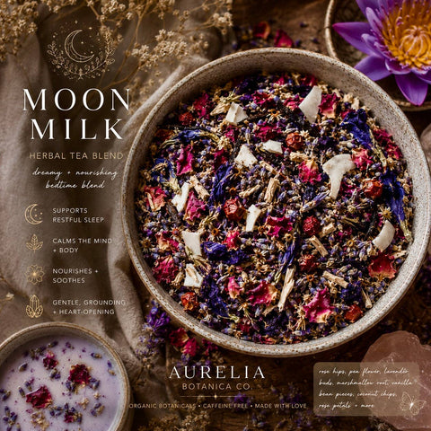 Tea: Moonmilk Solace, Blue Lotus & Damiana for Nighttime Euphoria