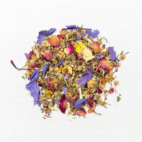 Tea: Blue Lotus, Mugwort & Chamomile for Sleep & Lucid Dreams