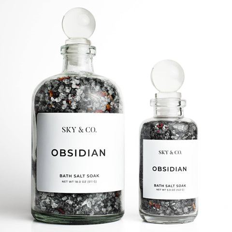 Obsidian Bath Salt Soak, 5oz