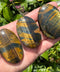 Tiger's Eye: Blue & Yellow, Palm Stone - 1 pc